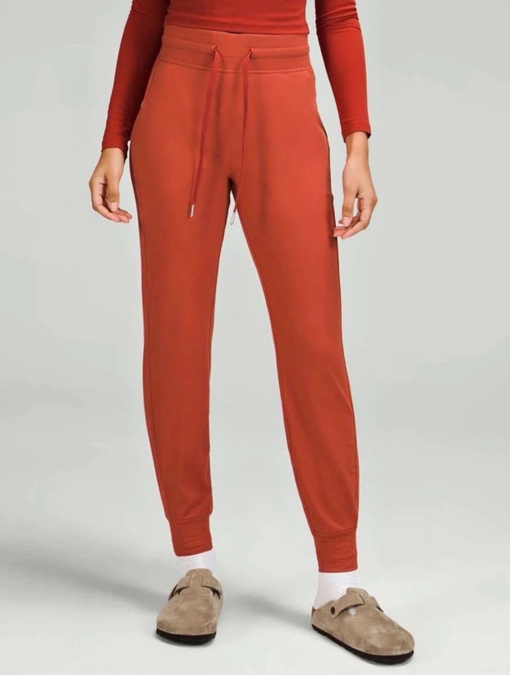 Lululemon Orange Jogger Pants
